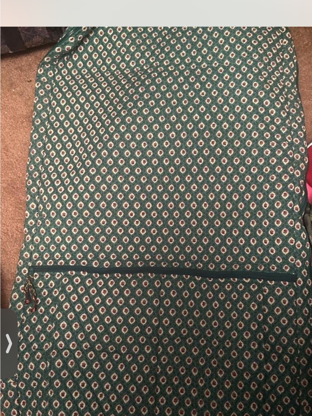 Vera Bradley travel garment bag. Great for your clothes on hangers! - Picture 3 of 4